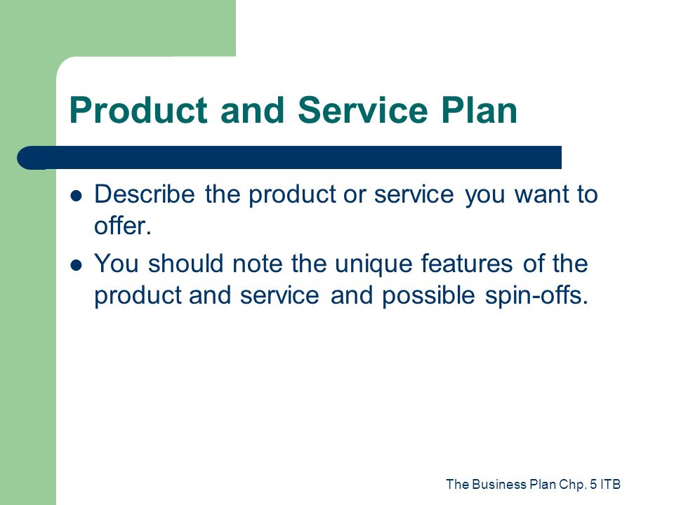 business plans products and services examples of adjectives